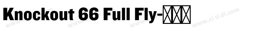 Knockout 66 Full Fly字体转换